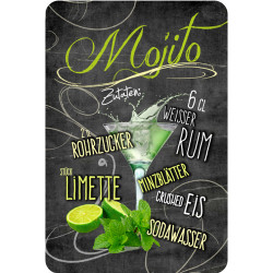 Blechschild Mojito