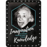 Einstein Blechschild Imagination & Knowledge - Nostalgic-Art
