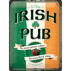 Irish Pub Blechschild -...