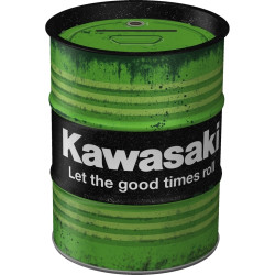 Kawasaki Spardose Ölfass - Nostalgic-Art
