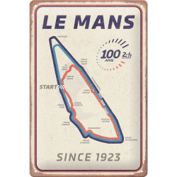 Le Mans Circuit Blechschild - Nostalgic-Art