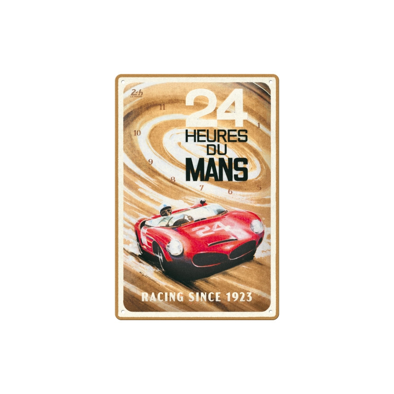 Le Mans Red Car Blechschild - Nostalgic-Art