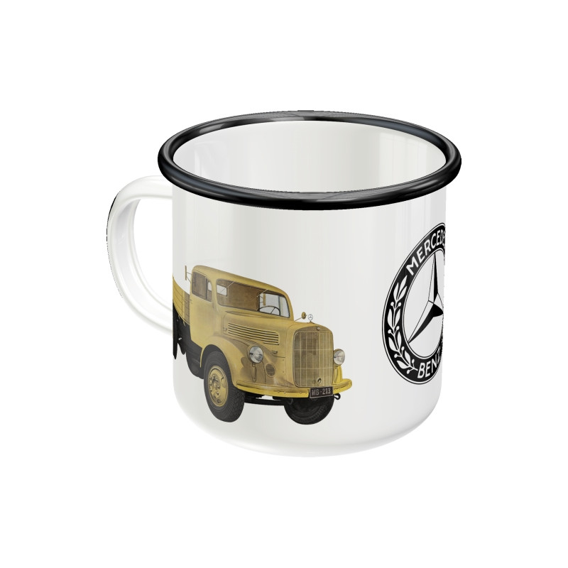 Mercedes Benz Emaille-Becher - Nostalgic-Art