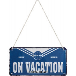 Pan Am Hängeschild On Vacation - Nostalgic-Art