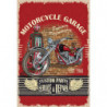 Blechschild Motorcycle Garage Motorrad