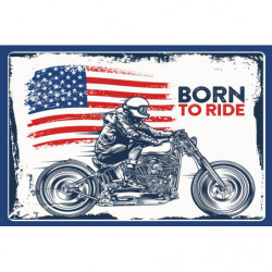 Blechschild Born to Ride...