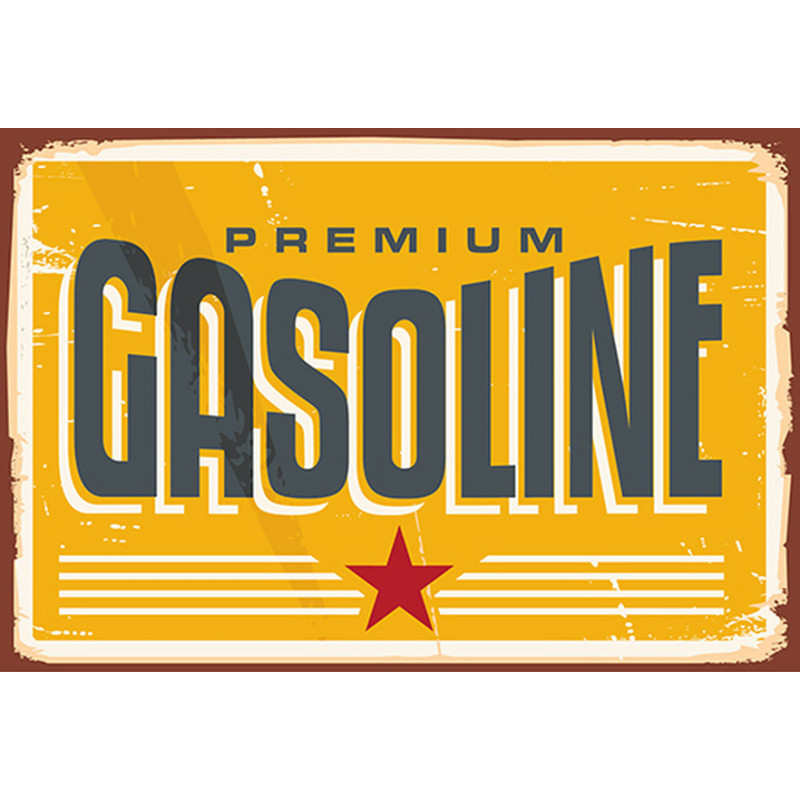 Blechschild Premum Gasoline