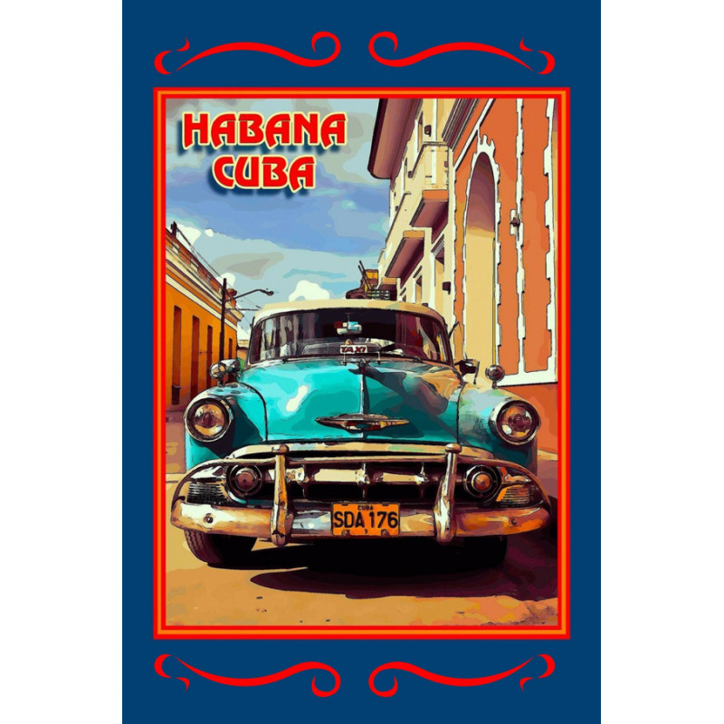 Blechschild Havanna (Habana) Cuba