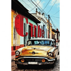 Blechschild Cuba Oldtimer altes Auto