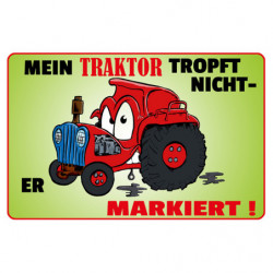 Blechschild Mein Traktor...