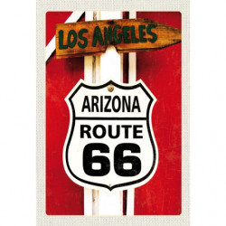 Blechschild Route 66 Arizona Los Angeles
