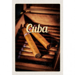 Blechschild Cubanische Zigarre Cuba Karibik