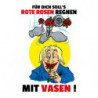 Blechschild Für dich Rosen regnen mit Vasen