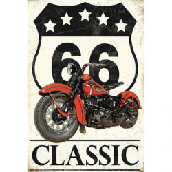 Blechschild Route 66 Classic