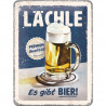 Lächle es gibt Bier Blechschild - Nostalgic-Art