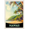 Blechschild Hawaii Palmen