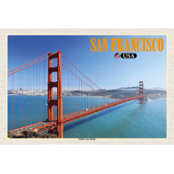 Blechschild San Francisco Golden Gate Bridge