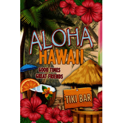 Blechschild Aloha Hawaii...
