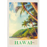 Blechschild Hawaii Palmen (01)