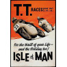Blechschild Motorrad TT Races Isle of Man