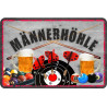 Blechschild Männerhöhle
