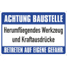 Blechschild Achtung Baustelle