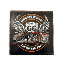 Blechschild Rout 66 Adler Motorrad