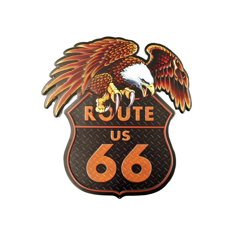Blechschild Route 66 Adler Biker Blechschild Route 66 Adler Biker