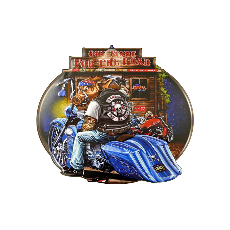 Blechschild One More for the Road Biker Blechschild One More for the Road Biker