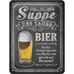 Suppe des Tages Blechschild - Nostalgic-Art