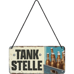 Tankstelle Bier Hängeschild - Nostalgic-Art