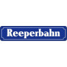 Straßenschild Reeperbahn