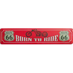 Straßenschild Route 66 Born to Ride