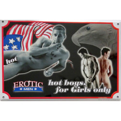 Blechschild Erotic Men