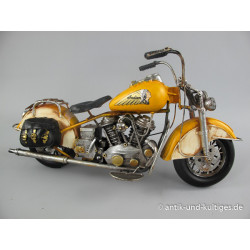 Motorrad - gelb - Indian - Blechspielzeug