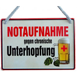 Hängeschild Notaufnahme...