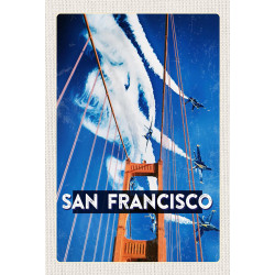 Blechschild San Francisco Flugzeuge