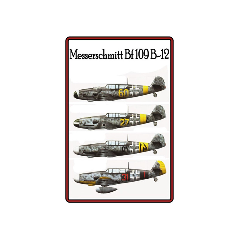 Blechschild Flugzeug Messerschmidt Me 109