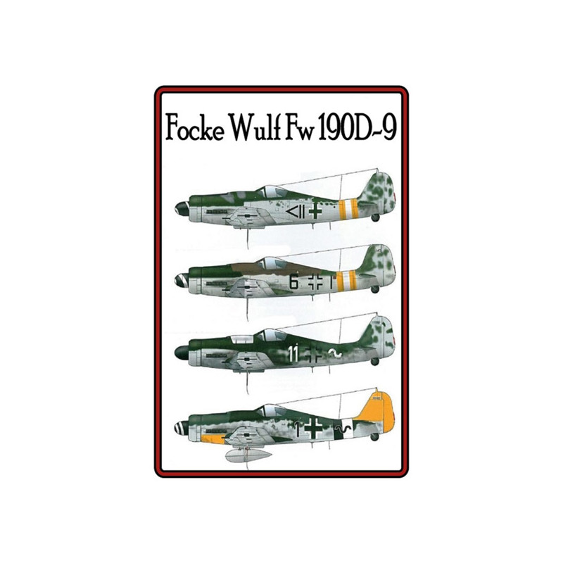 Blechschild Flugzeug Focke Wulf Fw 190
