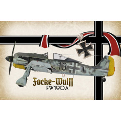 Blechschild Flugzeug Focke Wulf Fw 190 A
