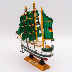 Modellschiff Alexander von Humboldt Schiffsmodell aus Holz - 16 cm