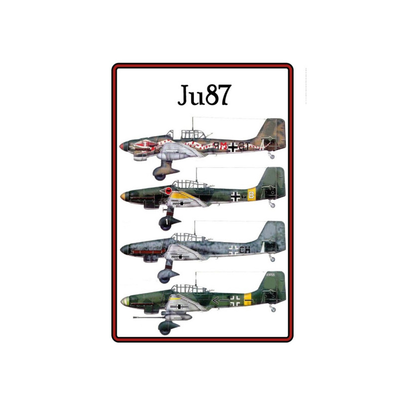 Blechschild Flugzeug Junkers JU 87 Stuka Blechschild Flugzeug Junkers JU 87 Stuka