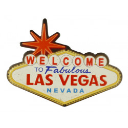 Blechschild Las Vegas Welcome USA