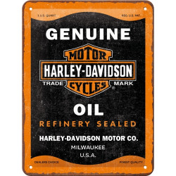 Harley-Davidson Blechschild Genuine - Nostalgic-Art
