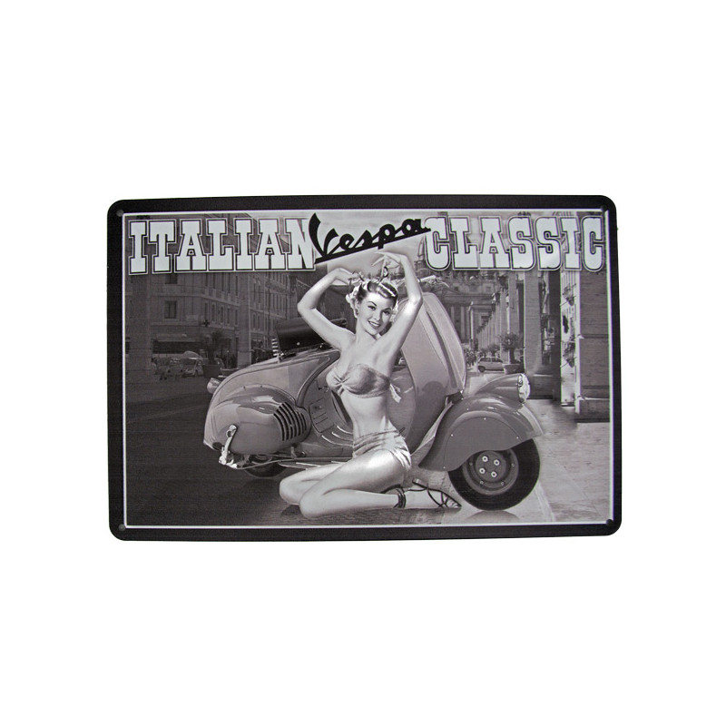 Vespa Blechschild Italian Classic Vespa Blechschild Italian Classic