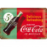Coca Cola Blechschild Delicious Refreshing - Nostalgic-Art
