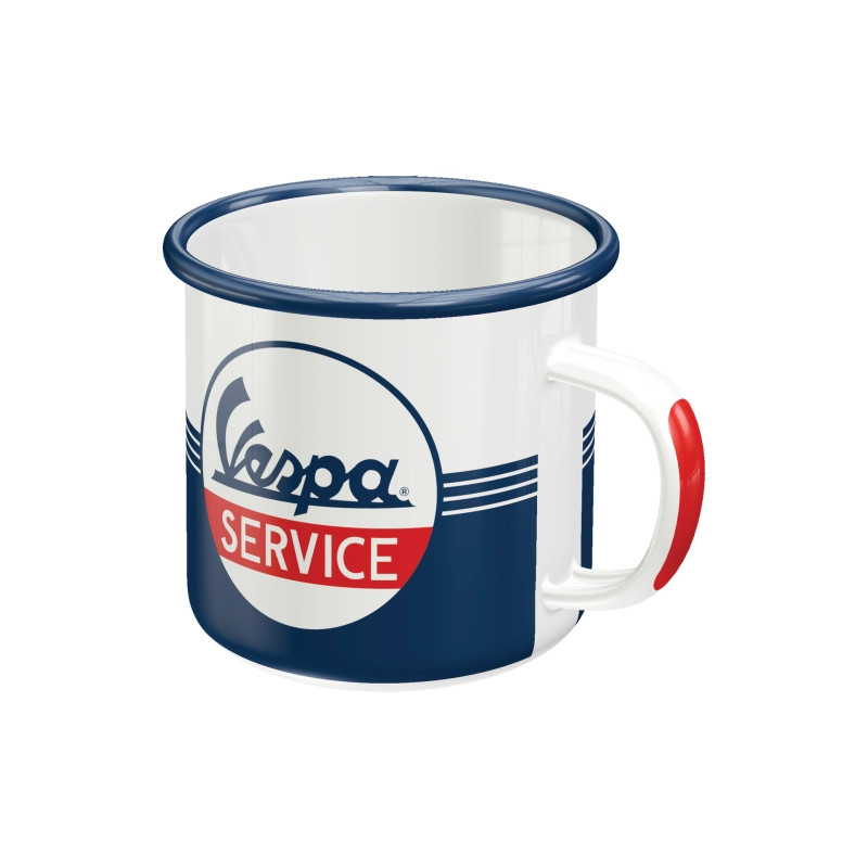 Vespa Service Emaille-Becher - Nostalgic-Art Vespa Service Emaille-Becher - Nostalgic-Art