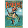 Fishing Pin Up Girl Blechschild