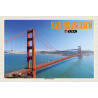 Holzschild San Francisco Golden Gate Bridge USA