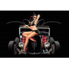 Holzschild Pin Up Girl Hot Rod sexy Wandbild